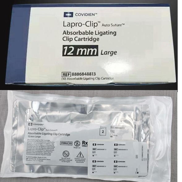 �����»ݿ����ս���������ظ�ʹ�õ���ʩ��ǯ8886848813CovidienLapro-Clip12mm