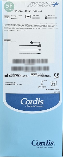 ǿ��Cordis����˼ Ѫ����402-605X �����ʼ������׼�