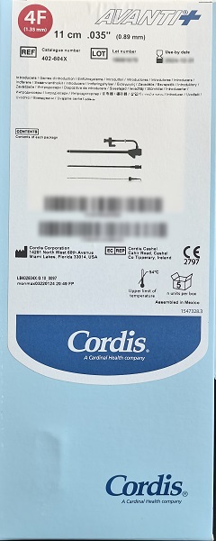 ǿ��Cordis����˼ Ѫ����402-604X �����ʼ������׼�