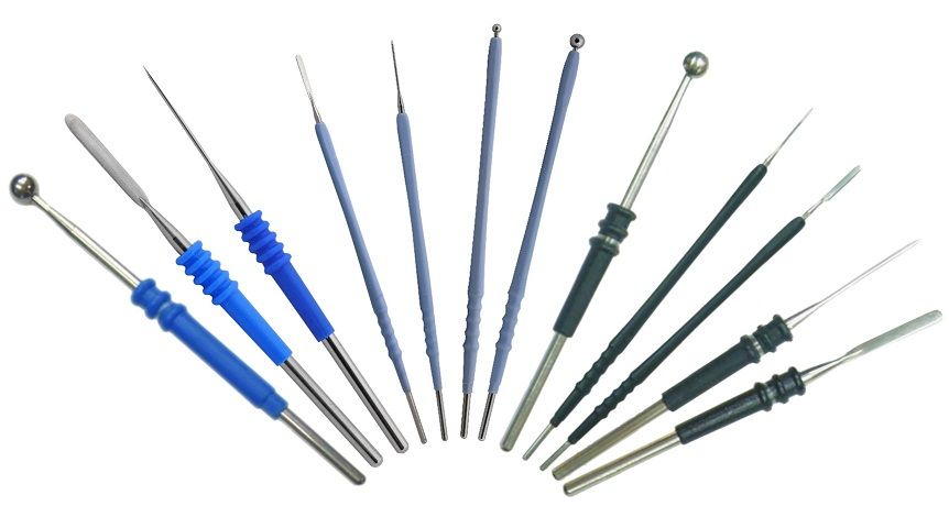 LEEP��ͷ�����е�ͷ��׶�е�ͷ����˿�缫