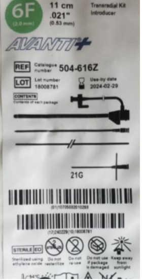 ǿ��Cordis ������ 504-605X, 504-606X, 504-607X,  504-608X