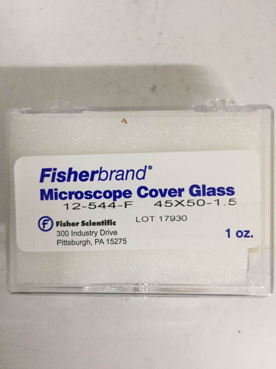 Fisherbrand ���ڸǲ�Ƭ ���θǲ�Ƭ 50*45mm�ǲ�Ƭ�����12-544F