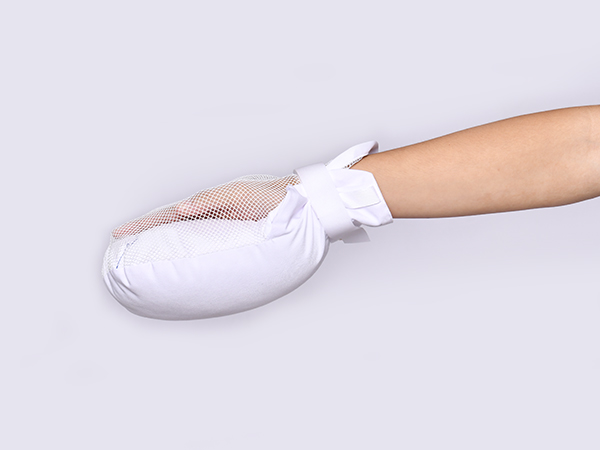 防抓手套防拔管约束手套病人防自伤透气网面五指分离防粘连