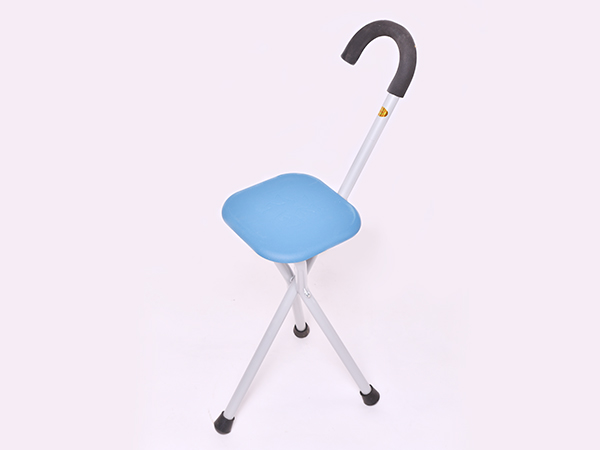 拐棍拐扙椅子老人折叠防滑手杖多功能带凳子老年人座椅可坐拐杖凳