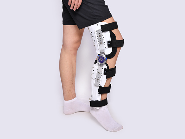 膝关节固定支具下肢骨折护具可调式膝盖康复辅助器