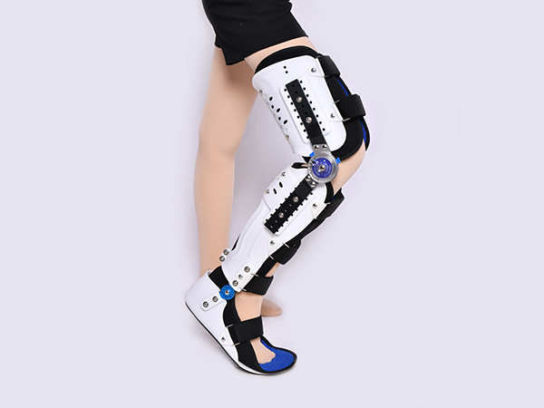 膝踝足固定支具关节可调下肢固定器大腿部骨折支架术后脚踝 康复器